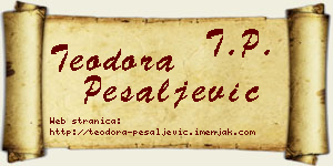 Teodora Pešaljević vizit kartica